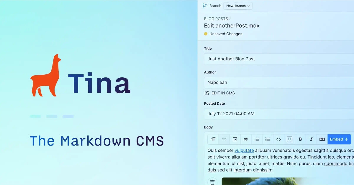 TinaCMS: A Headless CMS with Git Version Control