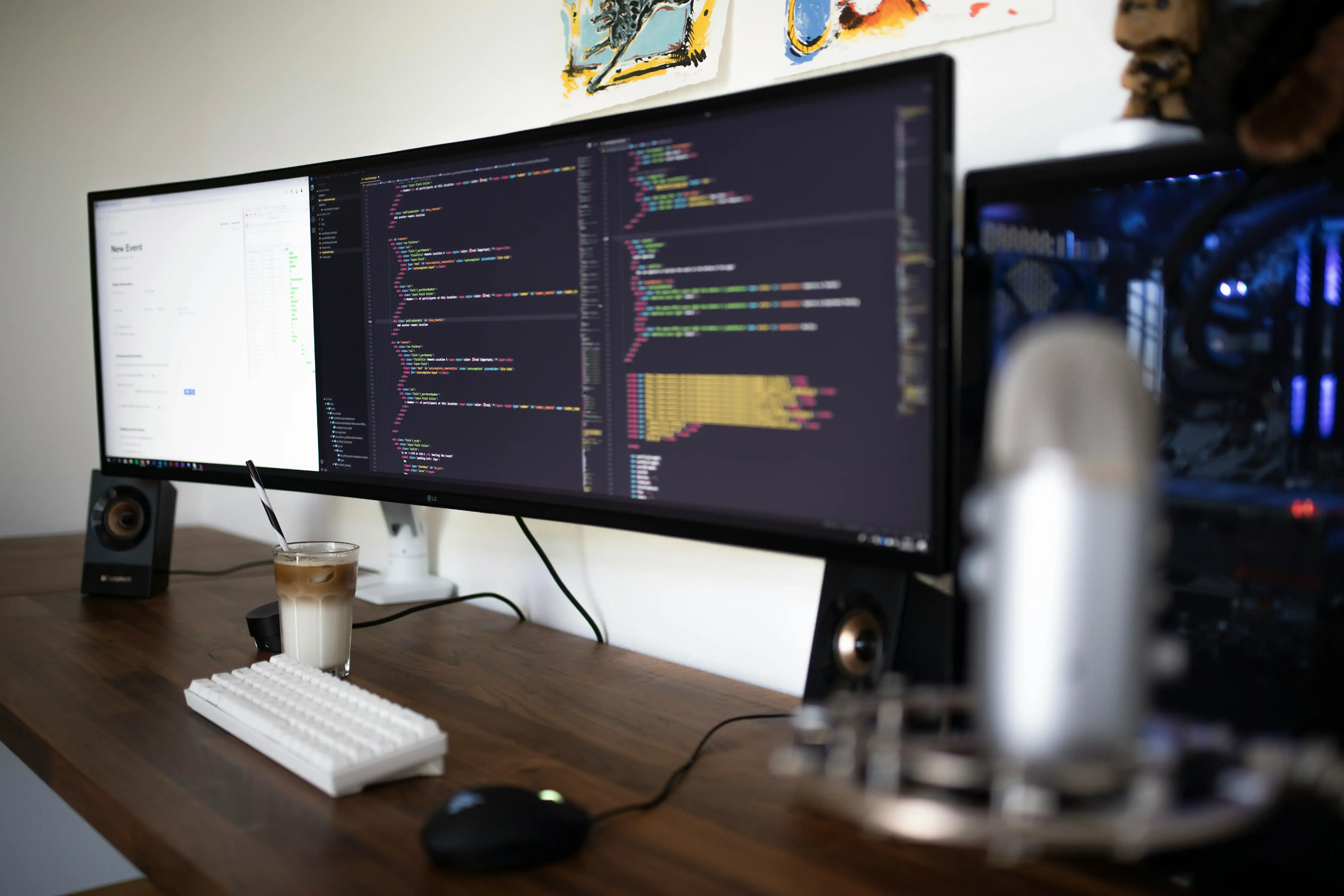 Desk of a Web Developer